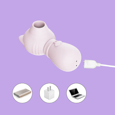 Foto 6 do produto Estimulador de Clitóris em Silicone com Formato de Raposinha e 7 Modos de Pulsação - Dibe Cutie Baby | 10,3 x 4,8 cm
