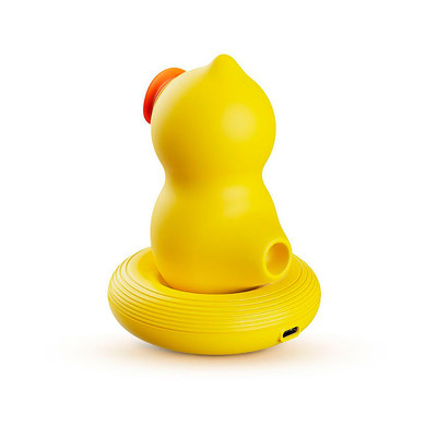 Foto 3 do produto Estimulador Clitoriano em Formato de Patinho com 7 Modos de Pulsação e 7 Modos de Estimulação de Língua - Dibe Duck King - 11 x 6,5 cm