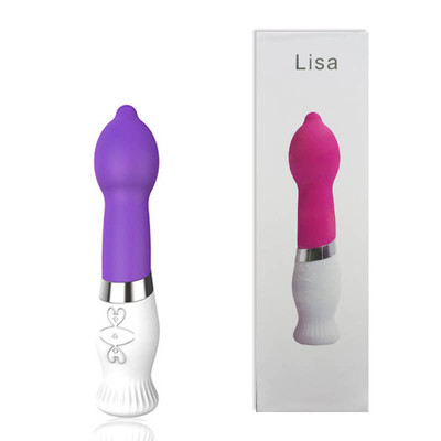 Foto 1 do produto Dibe Lisa - Vibrador Recarregável Estimulador de Ponto G com 6 Modos de Vibração - 22 x 5 cm  | Cor: Roxo