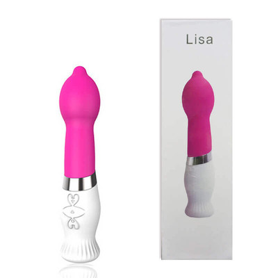 Foto 1 do produto Dibe Lisa - Vibrador Recarregável Estimulador de Ponto G com 6 Modos de Vibração - 22 x 5 cm  | Cor: Rosa