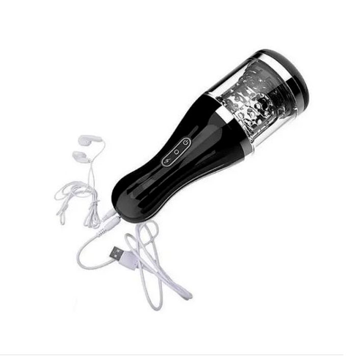 Masturbador Lanterna com 7 Modos de Rotação, Bocal no Formato de Vagina em Silicone e Gemido - Dibe | Disponível em 2 Cores - 4