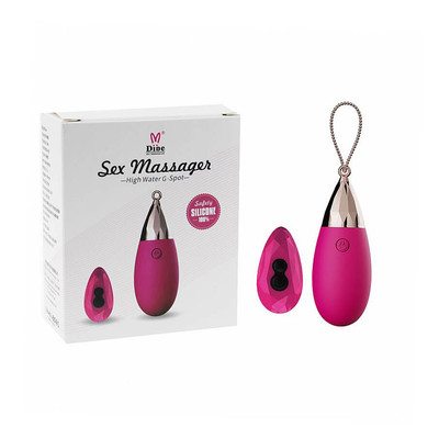 Cápsula Massageadora de Clítoris Recarregável em Silicone com 7 Modos de Vibração e Controle sem Fio - Dibe Sex Massager | 10 x 3,6 cm