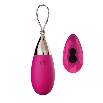 Foto 2 do produto Cápsula Massageadora de Clítoris Recarregável em Silicone com 7 Modos de Vibração e Controle sem Fio - Dibe Sex Massager | 10 x 3,6 cm