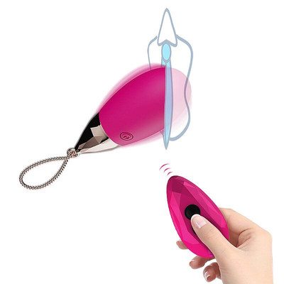 Foto 3 do produto Cápsula Massageadora de Clítoris Recarregável em Silicone com 7 Modos de Vibração e Controle sem Fio - Dibe Sex Massager | 10 x 3,6 cm