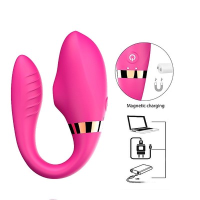 Foto 5 do produto Vibrador para Casal com Controle Remoto, Tecnologia de Sucção e 7 Modos de Vibração - Dibe Sex Massager High Water G Spot Alva | 9 x 2,3 cm | Disponível em 2 Cores