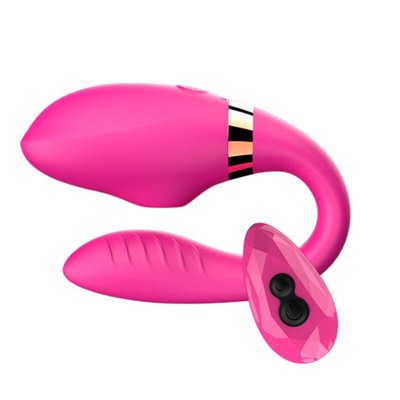 Foto 4 do produto Vibrador para Casal com Controle Remoto, Tecnologia de Sucção e 7 Modos de Vibração - Dibe Sex Massager High Water G Spot Alva | 9 x 2,3 cm | Disponível em 2 Cores