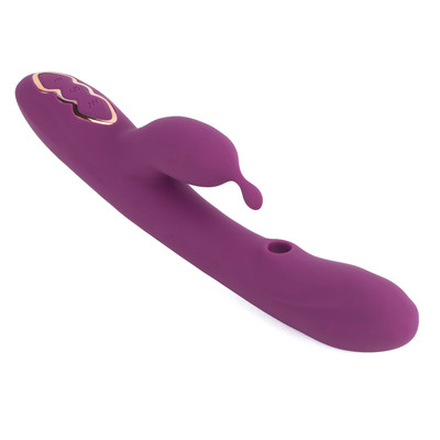 Foto 4 do produto Vibrador Estimulador de Ponto G e Clítoris com 7 Modos de Vibração, 4 Níveis de Pulsação e Recarregável - Dibe Sex Massager Alpha | 14 x 3,6 cm