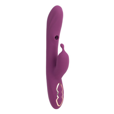 Vibrador Estimulador de Ponto G e Clítoris com 7 Modos de Vibração, 4 Níveis de Pulsação e Recarregável - Dibe Sex Massager Alpha | 14 x 3,6 cm