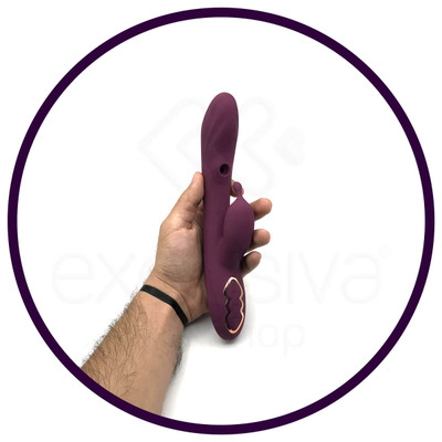 Vibrador Estimulador de Ponto G e Clítoris com 7 Modos de Vibração e Tecnologia de Sucção - Dibe Sex Massager High Water G Spot | 14 x 3,6 cm