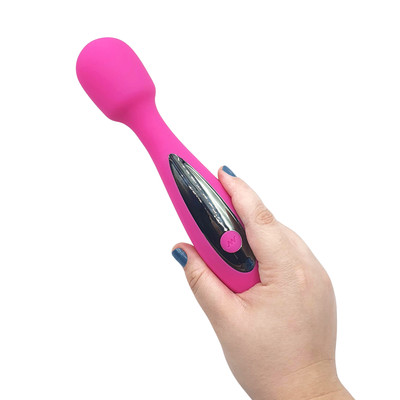 Vibrador Massageador em Silicone com 7 Modos de Vibração e Recarregável via USB - Dibe Sex Massager Harli | 22 x 4,2 cm