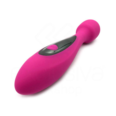 Foto 2 do produto Vibrador Massageador em Silicone com 7 Modos de Vibração e Recarregável via USB - Dibe Sex Massager Harli | 22 x 4,2 cm