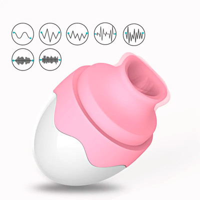 Simulador de Sexo Oral Estimulador de Clítoris em Silicone com Estimulação Vai e Vem,  Recarregável, Resistente à Água e Discreto - Dibe Sex Massager Vicky | Disponível em 2 Cores