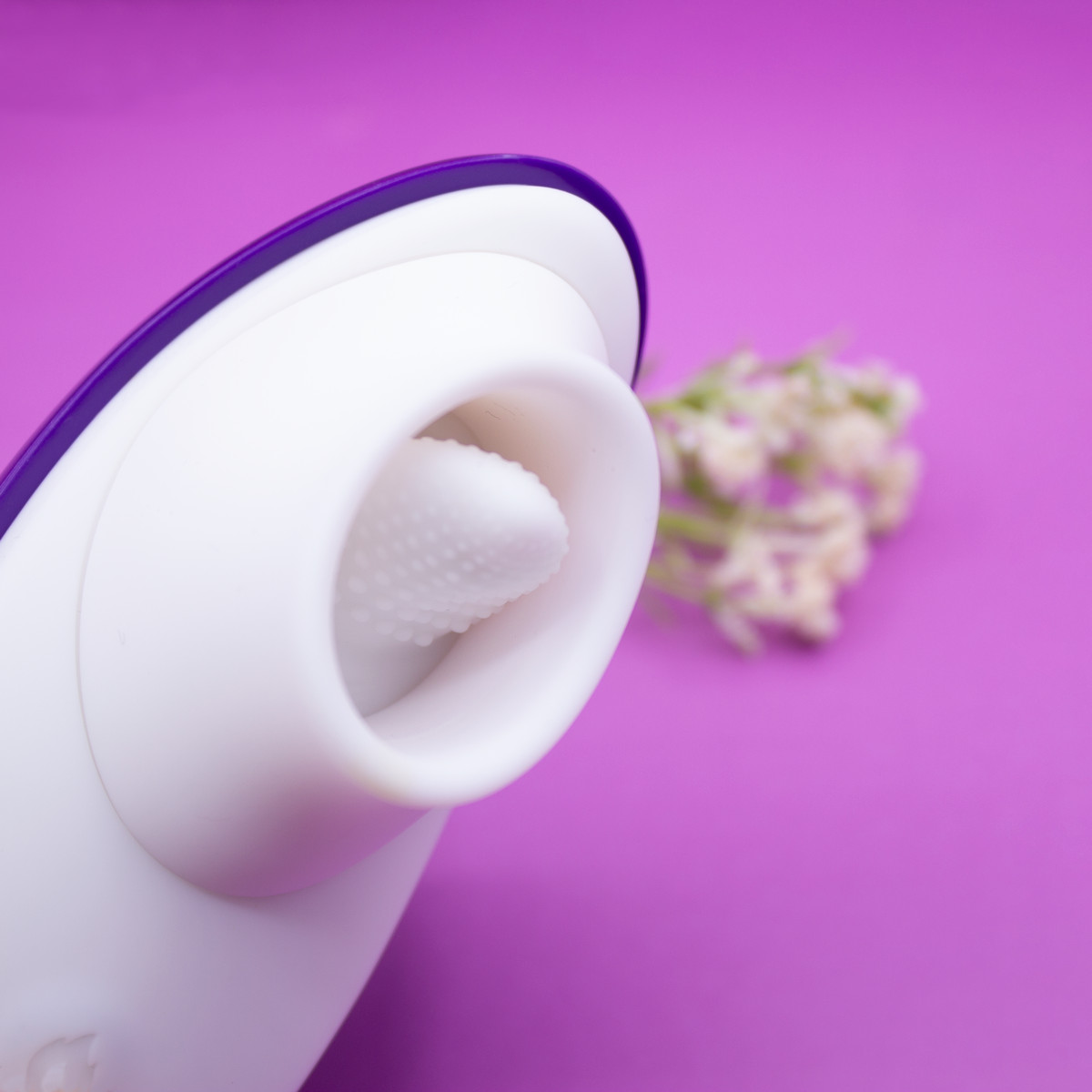 Simulador de Sexo Oral Estimulador de Clítoris em Silicone com 7 Modos de Estimulação, Função de Aquecimento e Recarregável - Dibe Sex Massager | 12,9 x 5,5 cm - 5