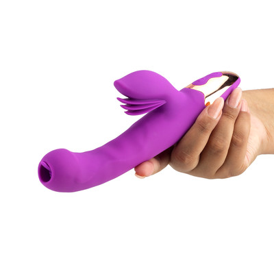 Vibrador Estimulador de Ponto G e Clítoris com Movimentos Vai e Vem, Rotação, 7 Modos de Vibração e Função de Aquecimento - Dibe Sex Massager Aileen | 14,3 x 3,3 cm | Disponível em 2 Cores