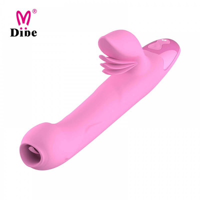 Vibrador Estimulador de Ponto G e Clítoris com Movimentos Vai e Vem, Rotação, 7 Modos de Vibração e Função de Aquecimento - Dibe Sex Massager Aileen | 14,3 x 3,3 cm | Disponível em 2 Cores