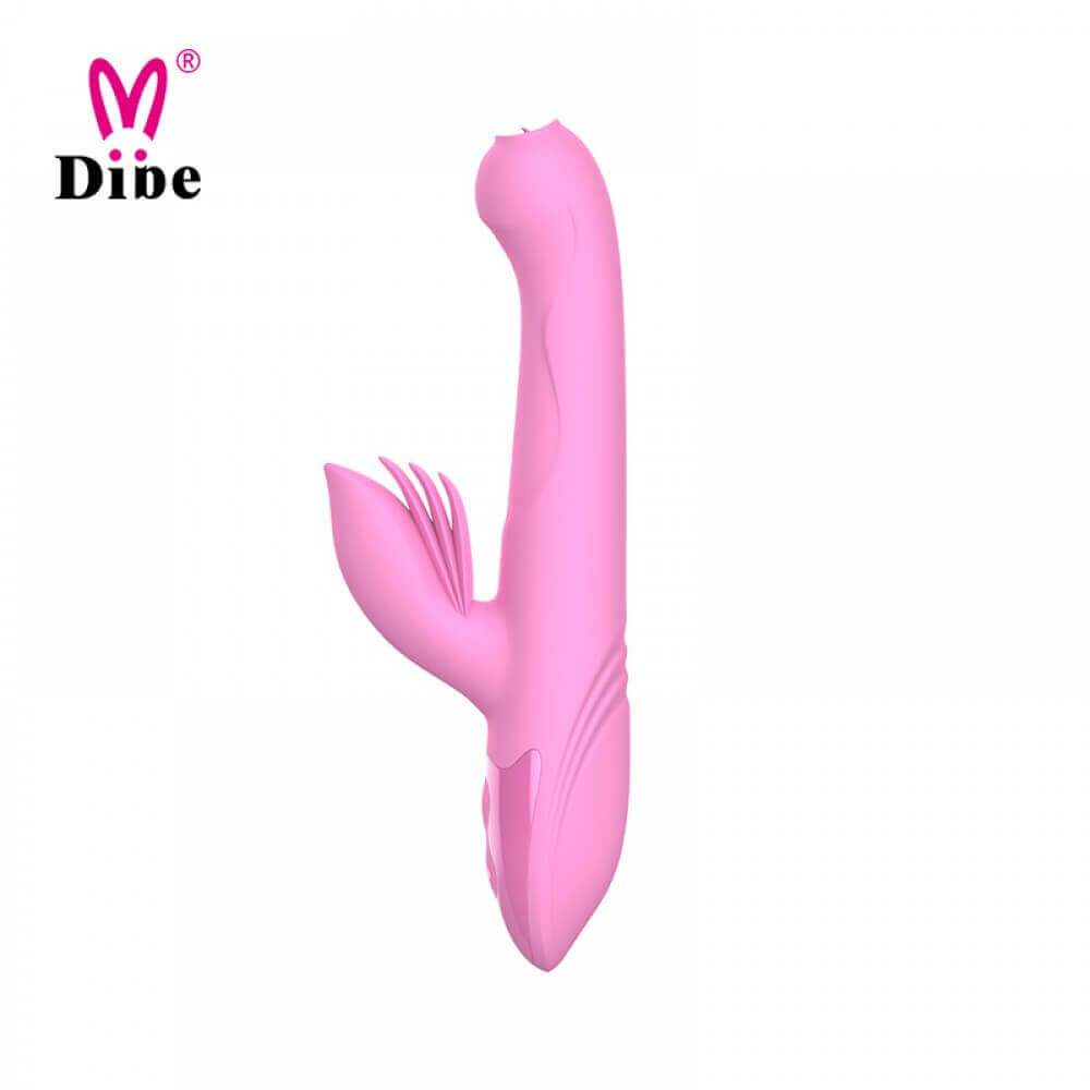 Vibrador Estimulador de Ponto G e Clítoris com Movimentos Vai e Vem, Rotação, 7 Modos de Vibração e Função de Aquecimento - Dibe Sex Massager Aileen | 14,3 x 3,3 cm | Disponível em 2 Cores - 2