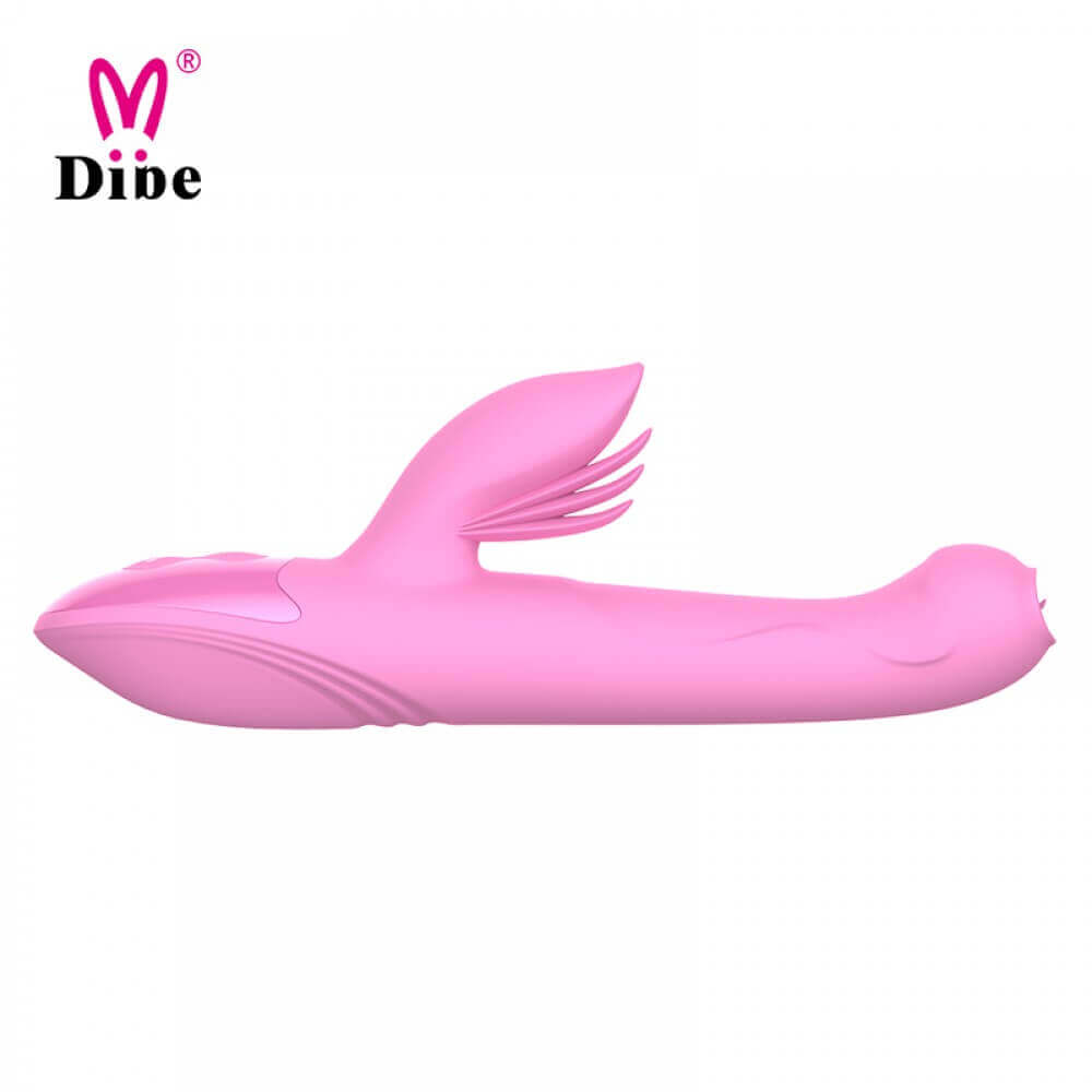 Vibrador Estimulador de Ponto G e Clítoris com Movimentos Vai e Vem, Rotação, 7 Modos de Vibração e Função de Aquecimento - Dibe Sex Massager Aileen | 14,3 x 3,3 cm | Disponível em 2 Cores - 5
