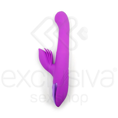 Vibrador Estimulador de Ponto G e Clítoris com Movimentos Vai e Vem, Rotação, 7 Modos de Vibração e Função de Aquecimento - Dibe Sex Massager | 14,3 x 3,3 cm | Disponível em 2 Cores