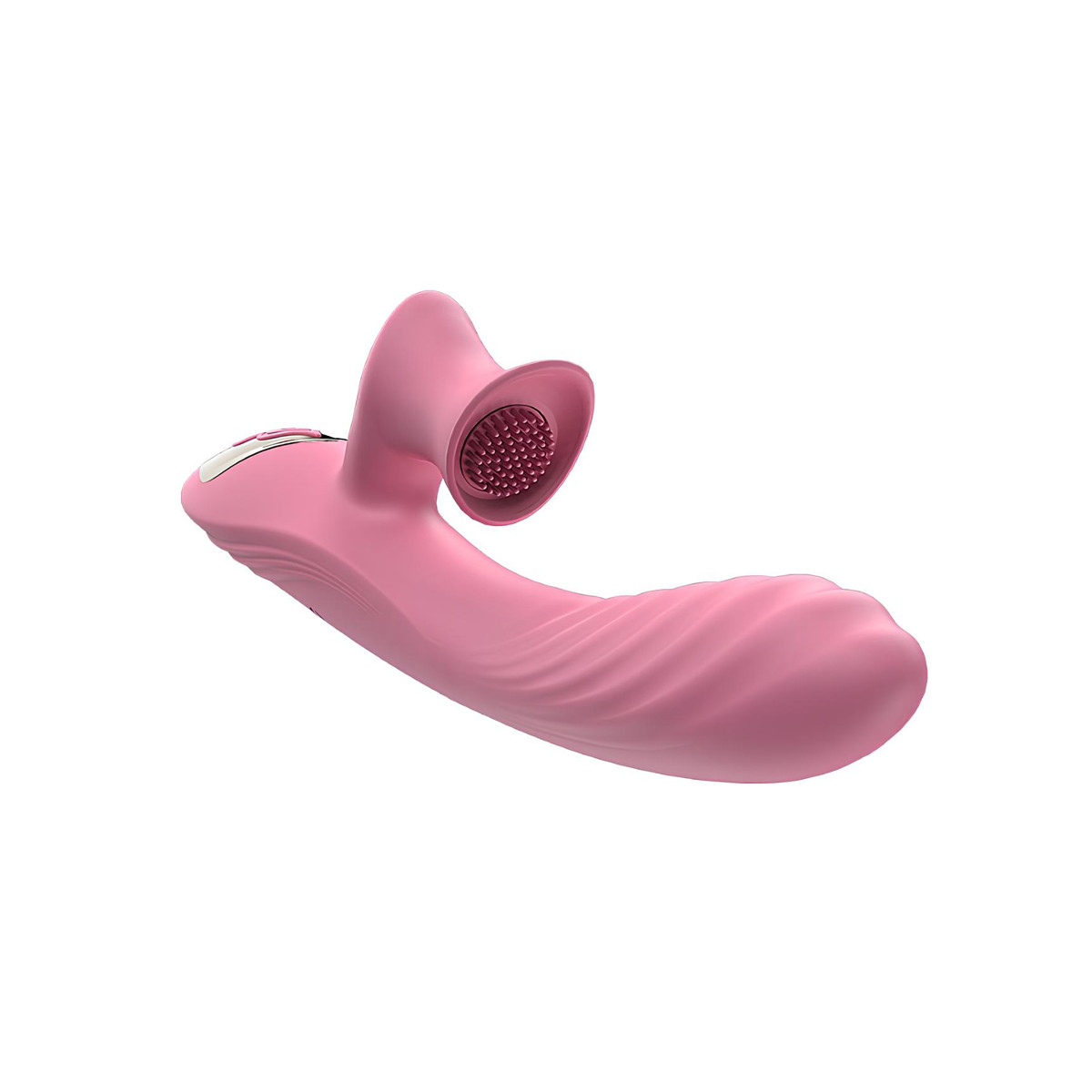 Vibrador Estimulador de Ponto G e Clítoris com 7 Modos de Vibração, Função Aquecimento e Cerdas Rotativas - Dibe Sex Massager Sally | 13 x 3,7 cm - 6