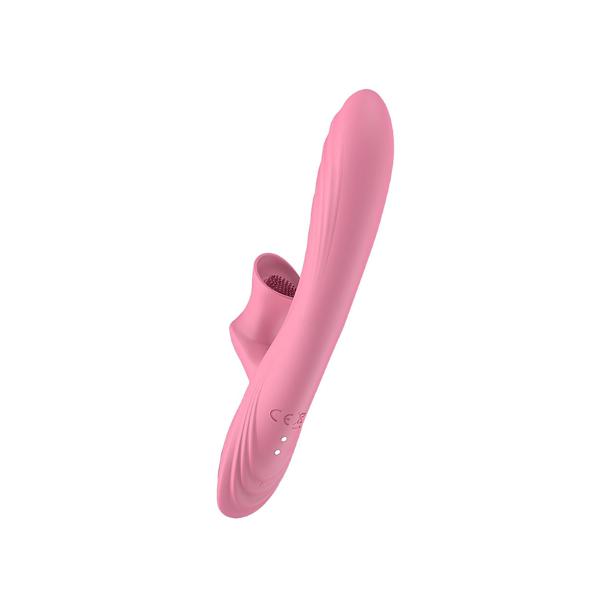 Vibrador Estimulador de Ponto G e Clítoris com 7 Modos de Vibração, Função Aquecimento e Cerdas Rotativas - Dibe Sex Massager Sally | 13 x 3,7 cm - 7