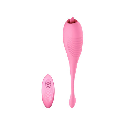 Foto 2 do produto Vibrador Estimulador de Clítoris Recarregável, Feito em Silicone com 7 Modos de Vibrações e Controle Remoto sem Fio - Dibe Sex Massager Alisa | 22,5 x 3,7 cm