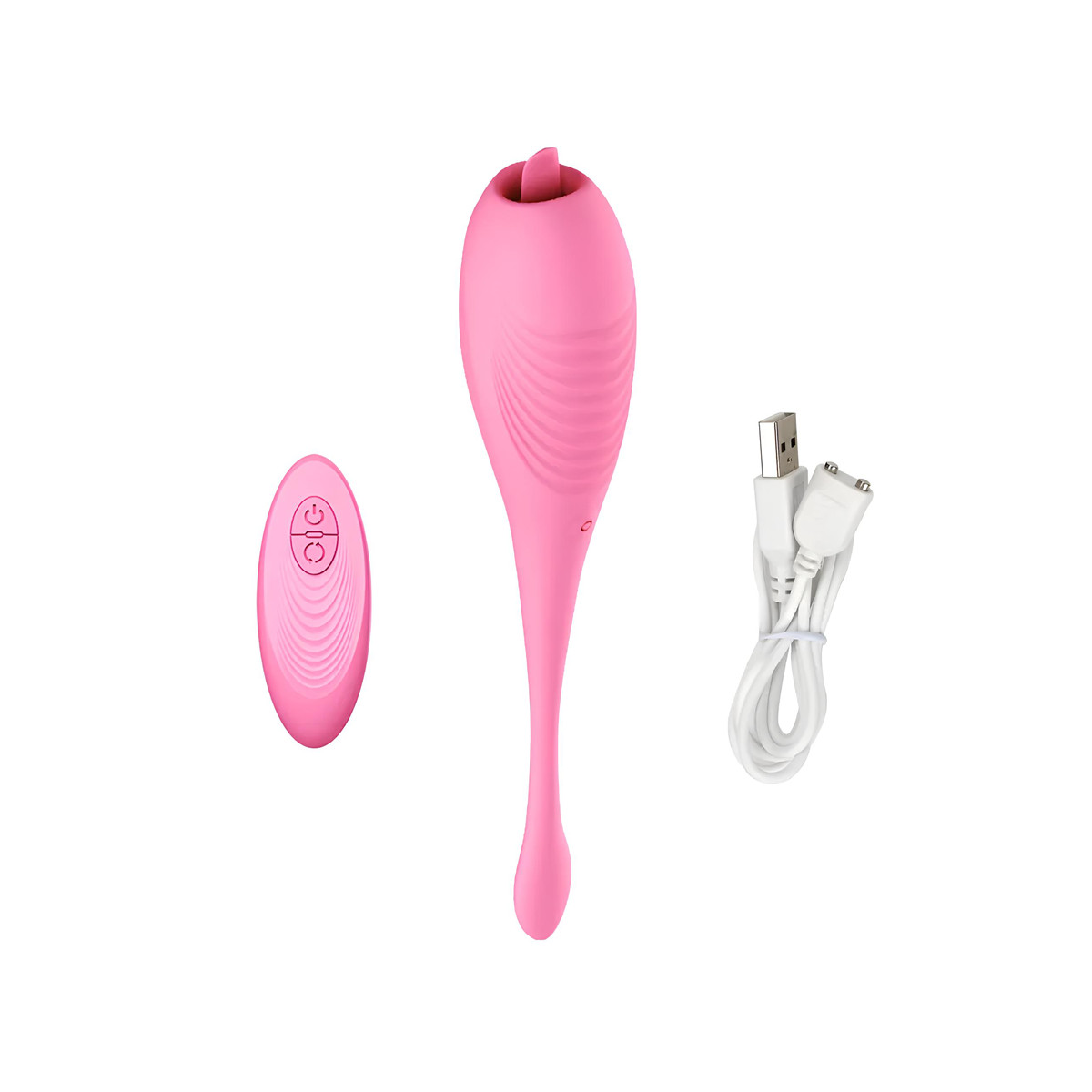 Vibrador Estimulador de Clítoris Recarregável, Feito em Silicone com 7 Modos de Vibrações e Controle Remoto sem Fio - Dibe Sex Massager Alisa | 22,5 x 3,7 cm - 3