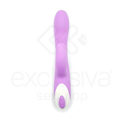 Foto 2 do produto Dibe Sex Massager - Vibrador Estimulador de Ponto G e Clítoris, Recarregável, Feito em Silicone com 7 Vibrações e Função Aquecimento -  22 x 3,5 cm