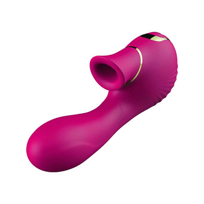 Foto 3 do produto Vibrador Estimulador de Ponto G e Clítoris em Silicone com 7 Modos de Vibração e 7 Intensidade de Pulsação - Dibe Sex Massager - 9,3 x 3,4 cm
