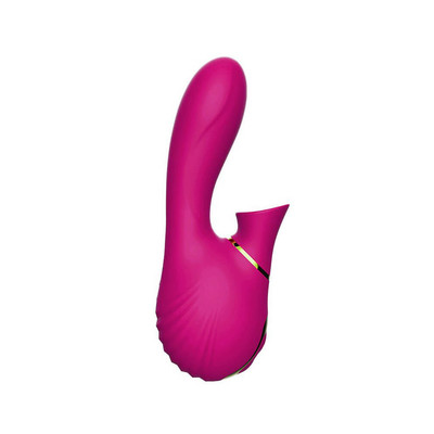 Foto 4 do produto Vibrador Estimulador de Ponto G e Clítoris em Silicone com 7 Modos de Vibração e 7 Intensidade de Pulsação - Dibe Sex Massager - 9,3 x 3,4 cm