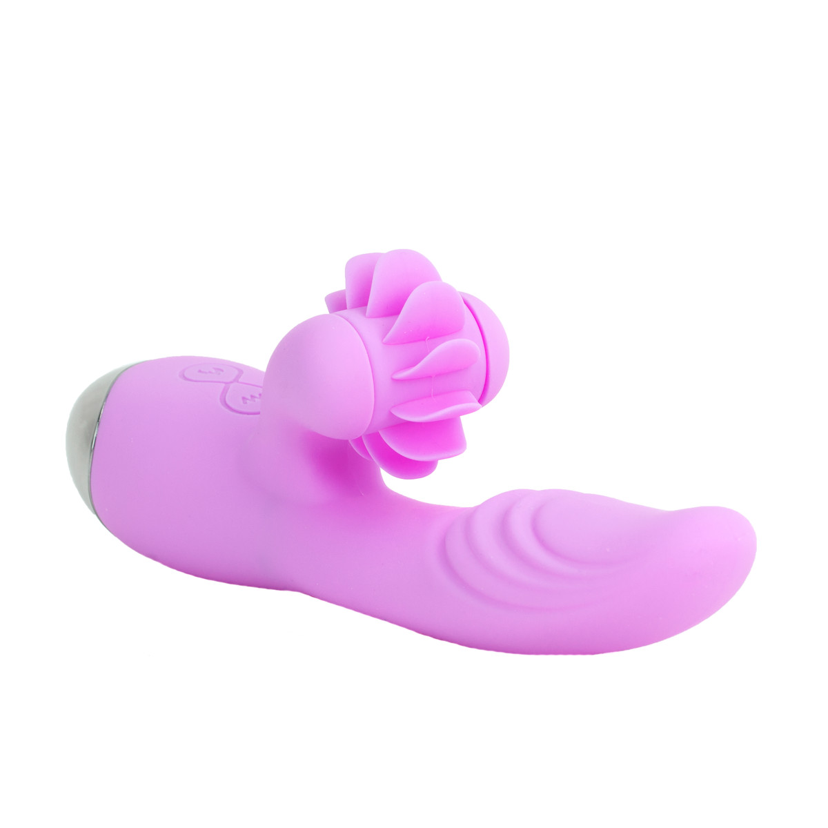 Vibrador de Ponto G e Clítoris com Línguas Giratórias em Silicone, 7 Modos de Vibração e Função de Aquecimento - Dibe Sex Massager Hailey | 10 x 3,2 cm | Disponível em 2 Cores - 6