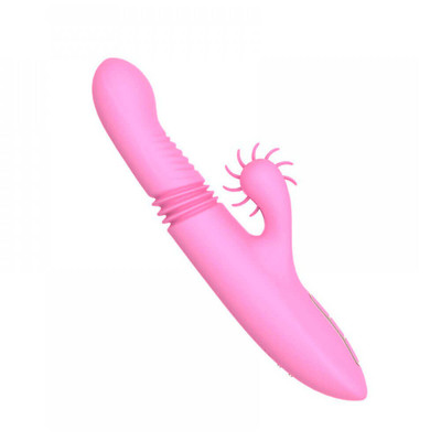 Foto 4 do produto Dibe Sex Massager - Vibrador Rotativo Estimulador de Ponto G e Clítoris com Função Vai e Vem e Aquecimento, 7 Vibrações e 1 Modo de Rotação - 14 x 3,4 cm | Cor: Rosa