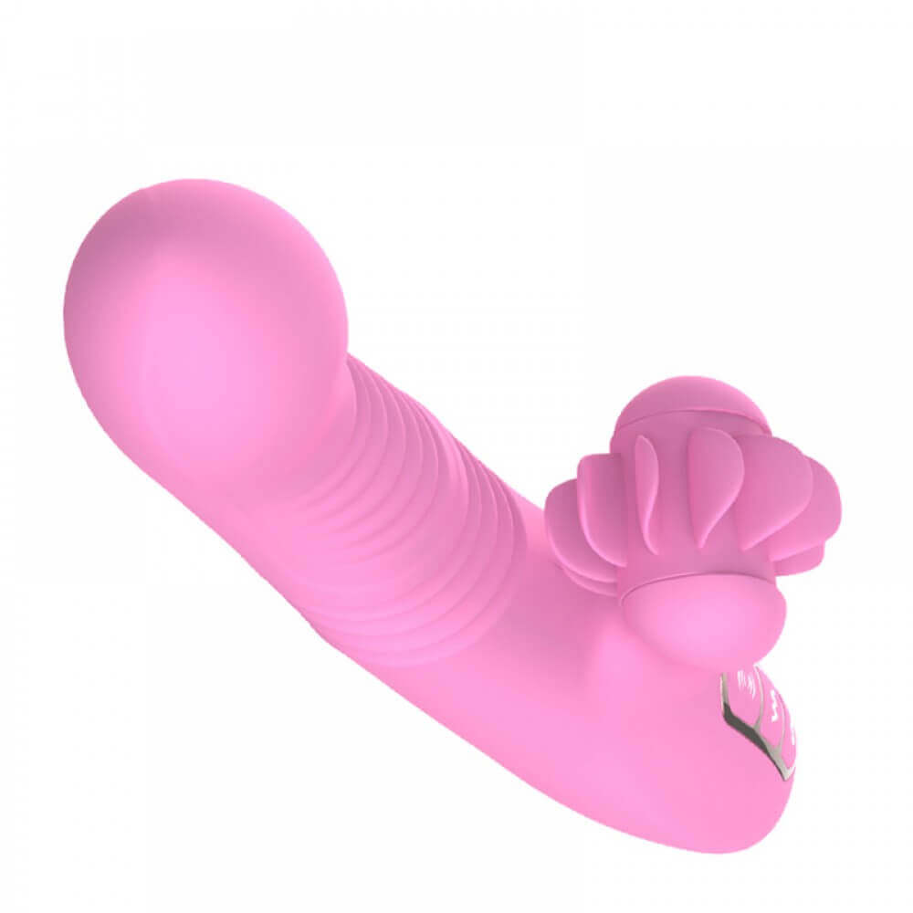 Dibe Sex Massager - Vibrador Rotativo Estimulador de Ponto G e Clítoris com Função Vai e Vem e Aquecimento, 7 Vibrações e 1 Modo de Rotação - 14 x 3,4 cm | Cor: Rosa - 5
