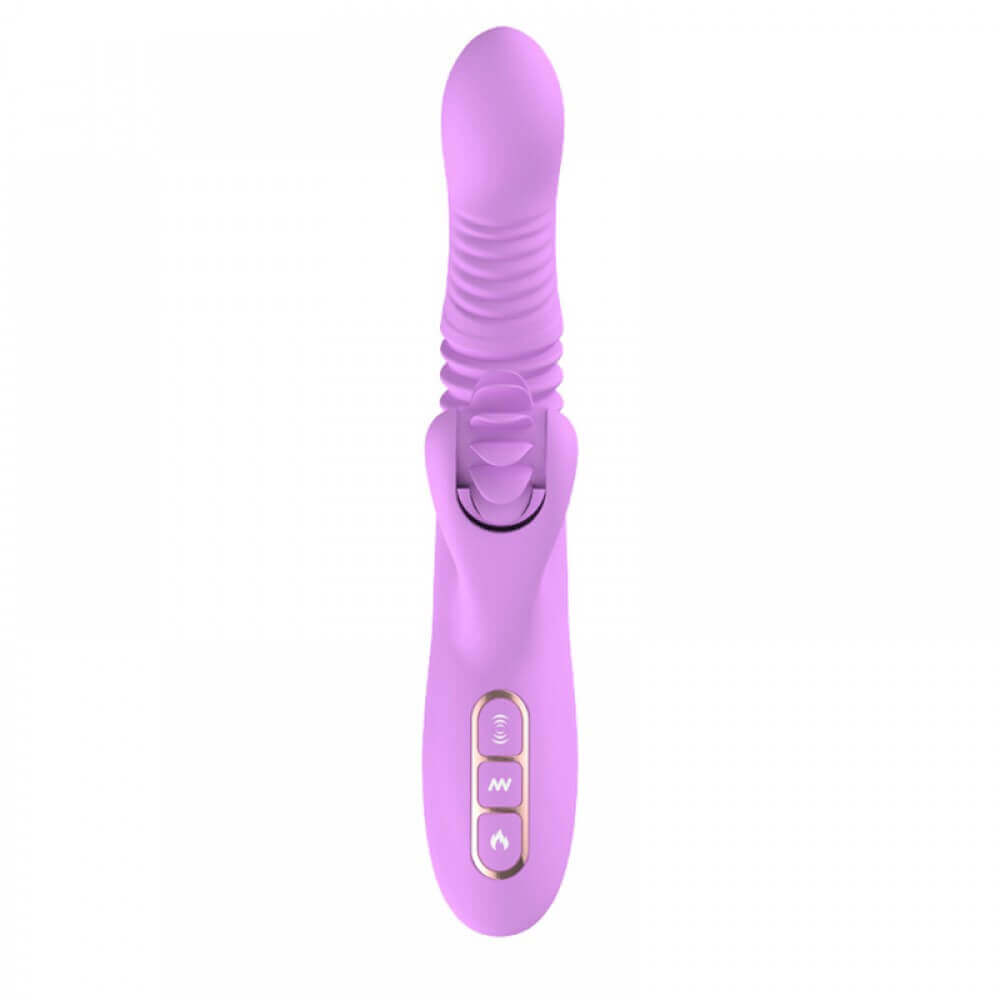 Dibe Sex Massager - Vibrador Rotativo Estimulador de Ponto G e Clítoris com Função Vai e Vem e Aquecimento, 7 Vibrações e 1 Modo de Rotação - 14 x 3,4 cm | Cor: Lilás - 4