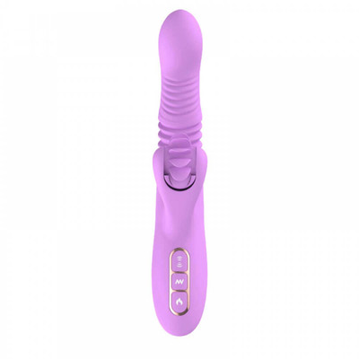 Foto 4 do produto Dibe Sex Massager - Vibrador Rotativo Estimulador de Ponto G e Clítoris com Função Vai e Vem e Aquecimento, 7 Vibrações e 1 Modo de Rotação - 14 x 3,4 cm | Cor: Lilás