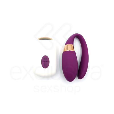 Foto 3 do produto Vibrador para Casal Recarregável em Silicone com 7 Modos de Vibrações e Controle Remoto Sem Fio - Dibe | 8,5 x 3 cm | Disponível em 2 Cores