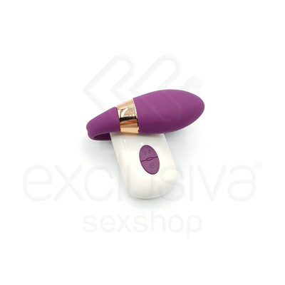 Foto 4 do produto Vibrador para Casal Recarregável em Silicone com 7 Modos de Vibrações e Controle Remoto Sem Fio - Dibe | 8,5 x 3 cm | Disponível em 2 Cores