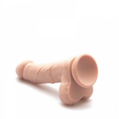 Foto 2 do produto Dildo Realistic - Prótese com Glande Definida, Veias Salientes, Ventosa e 10 Modos de Vibração - 16,5 x 3,9 cm
