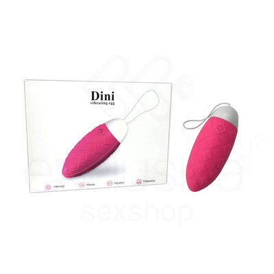 Foto 1 do produto Dini Vibrating Egg - Cápsula Vibratória em Silicone Atóxico com 10 Modos de Vibração - 8 x 3,2 cm | Cor: Pink
