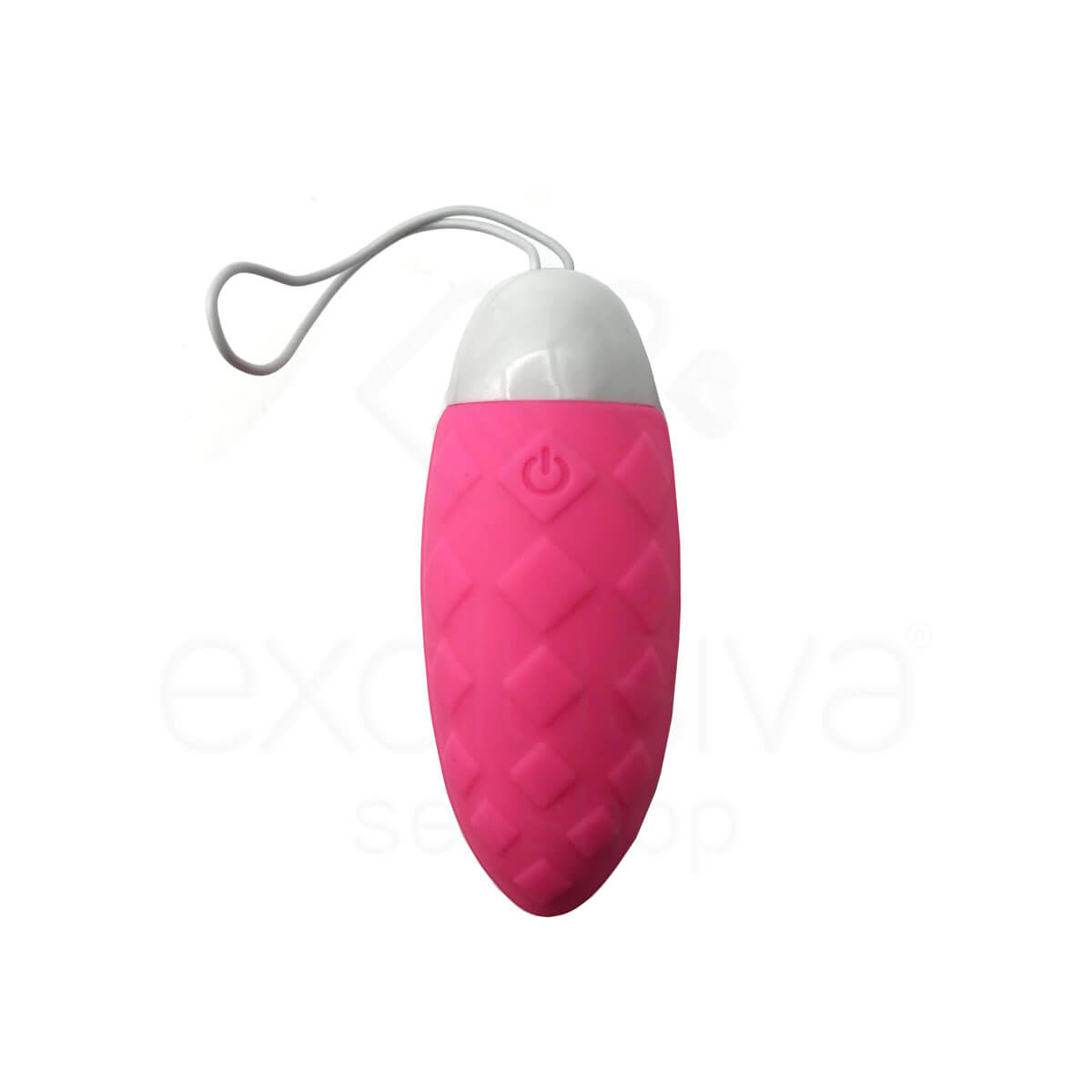 Dini Vibrating Egg - Cápsula Vibratória em Silicone Atóxico com 10 Modos de Vibração - 8 x 3,2 cm | Cor: Pink - 2