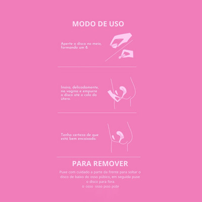 Disco Menstrual em Silicone - Lilicupmy | Disponível em 3 Tamanhos