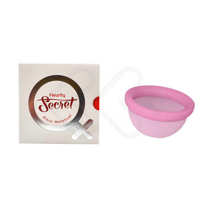 Disco Menstrual em Silicone com Tamanho Único - Fleurity Secret | Cor: Rosa
