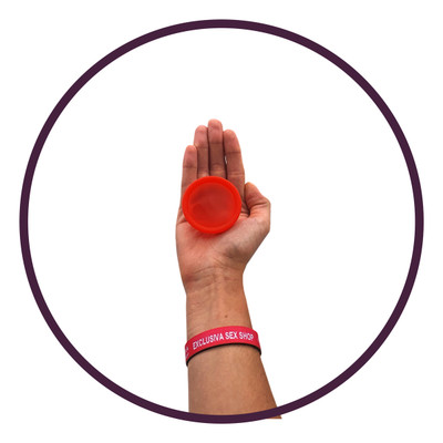 Disco Menstrual em Silicone com Tamanho Único - Fleurity Secret | Cor: Vermelho