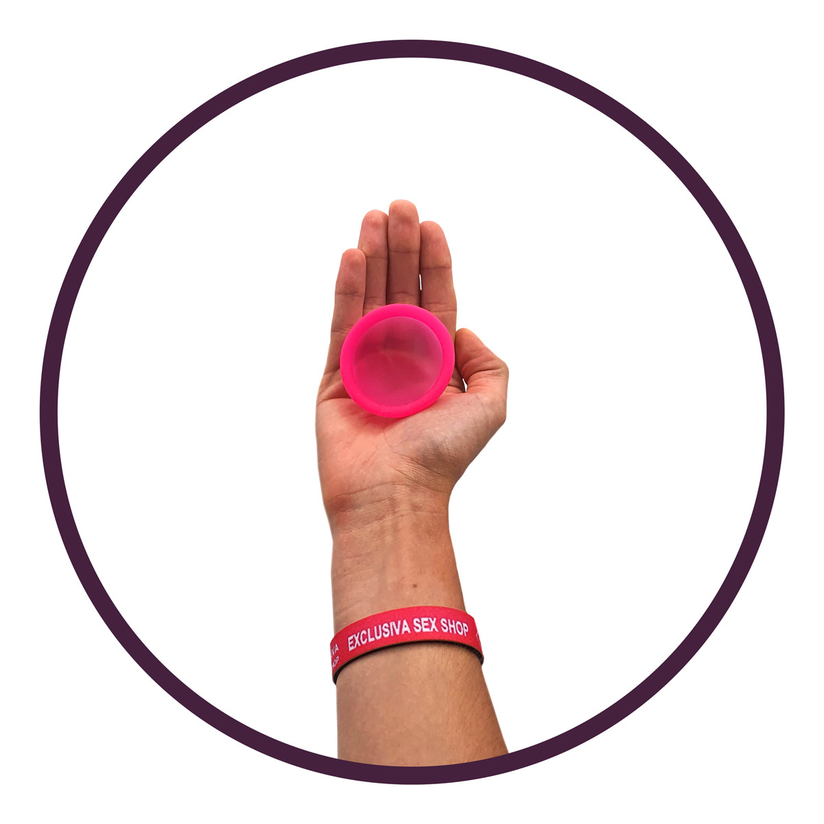 Disco Menstrual em Silicone com Tamanho Único - Fleurity Secret | Cor: Rosa - 3