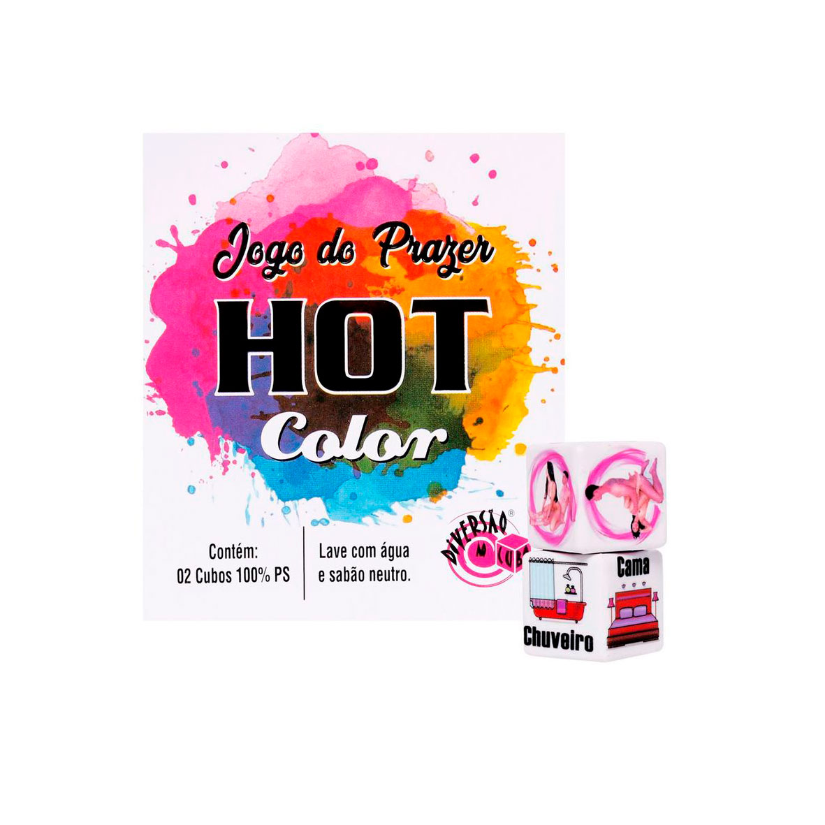 Jogo do Prazer Hot Color - Diversão ao Cubo | Contém 2 Dados - 1