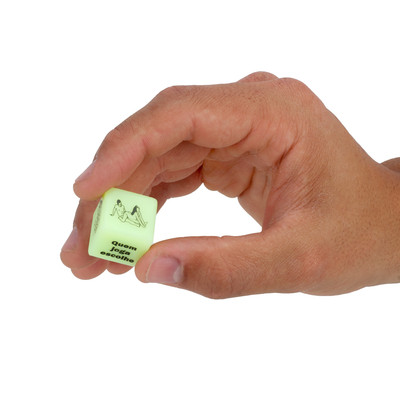 Jogo do Prazer com 1 Dado que Brilha no Escuro - Diversão Ao Cubo