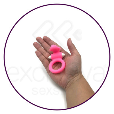 Foto 10 do produto Anel Peniano com Estimulador Clitoriano em Formato de Golfinho e Vibração Única - Dolphin Cock Ring | Disponível em 2 Cores