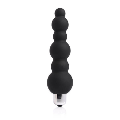 Foto 2 do produto Plug Anal Escalonado em Elastômero com Única Vibração - Dom H1 Beads | 13,7 x 3,5 cm