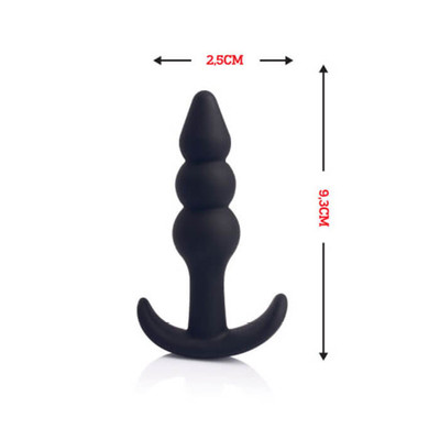 Foto 4 do produto Dom H2 - Plug Anal Spinner Escalonado com Alça - 9,3 x 2,5 cm