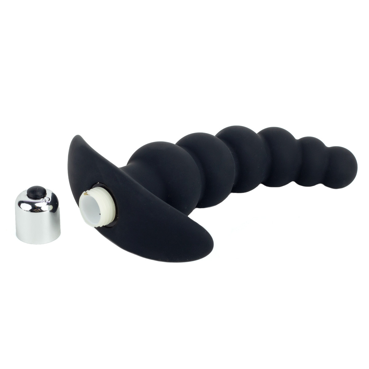 Plug Anal Escalonado em Elastômero com Única Vibração - Dom H4 G Beads | 10,5 x 3,4 cm - 3