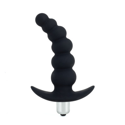 Plug Anal Escalonado em Elastômero com Única Vibração - Dom H4 G Beads | 10,5 x 3,4 cm